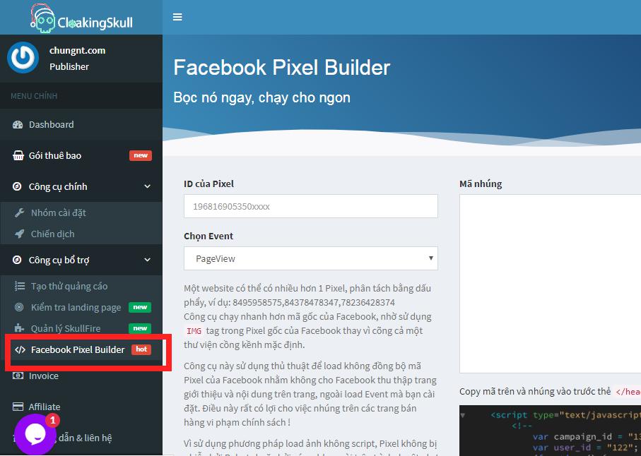 Facebook Pixel Builder